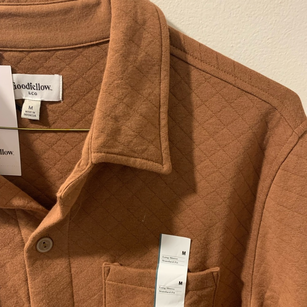 Quilted Shirt Jacket | Brown | M | NWT